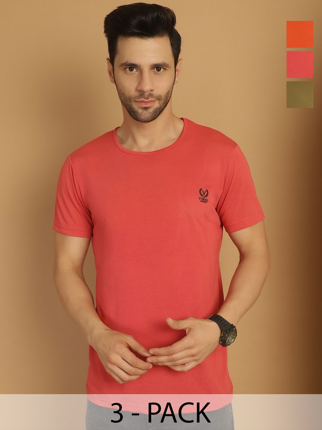 

VIMAL JONNEY Men 3 Pockets T-shirt, Multi
