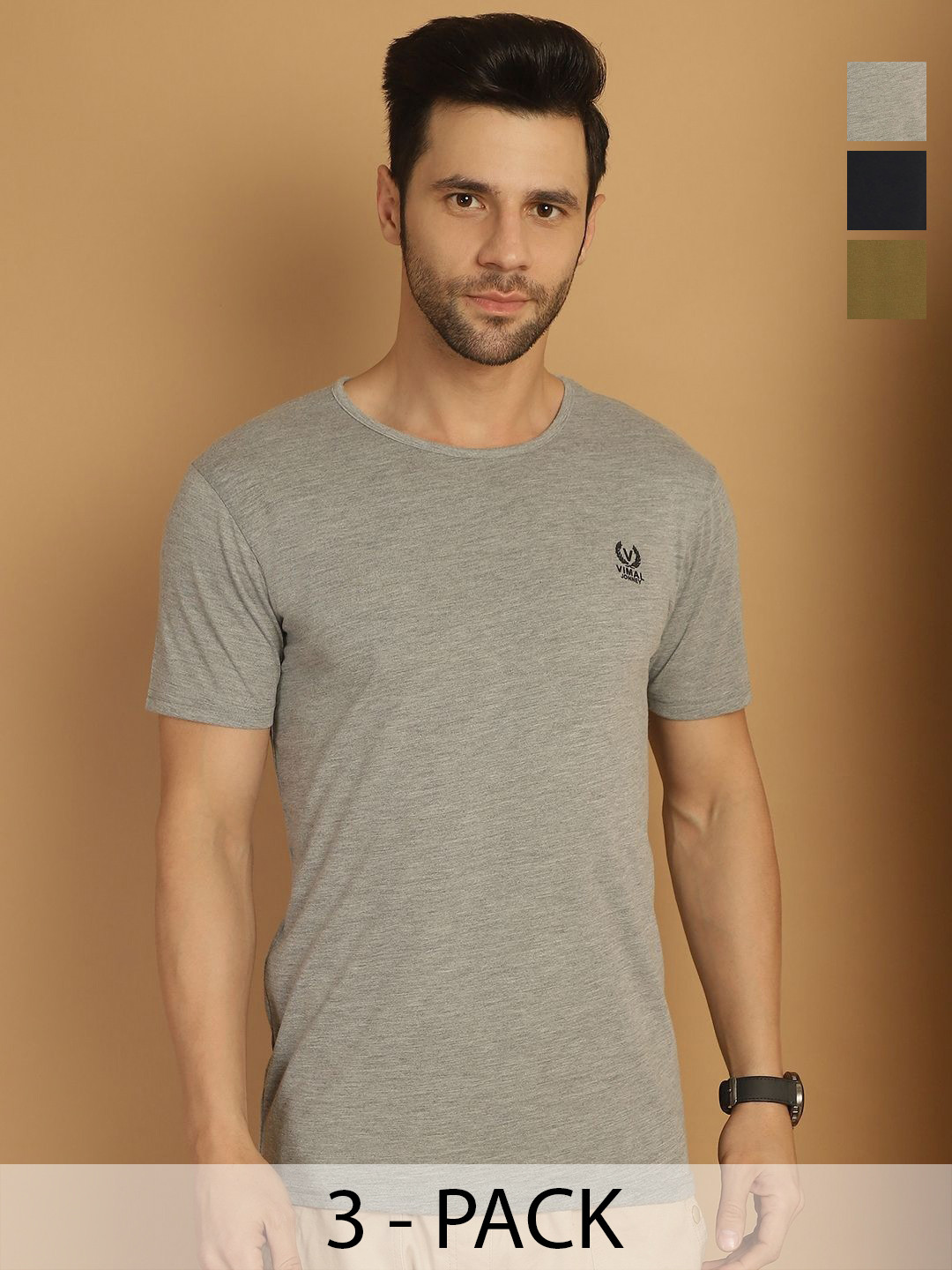 

VIMAL JONNEY Men 3 Pockets T-shirt, Multi
