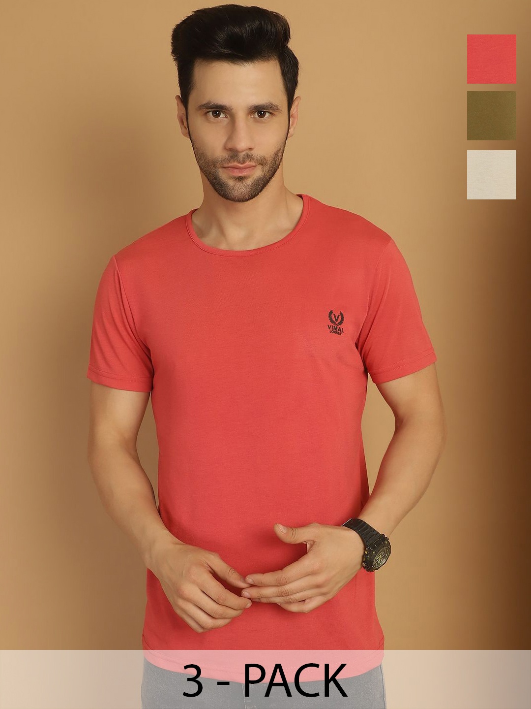 

VIMAL JONNEY Men 3 Pockets T-shirt, Multi