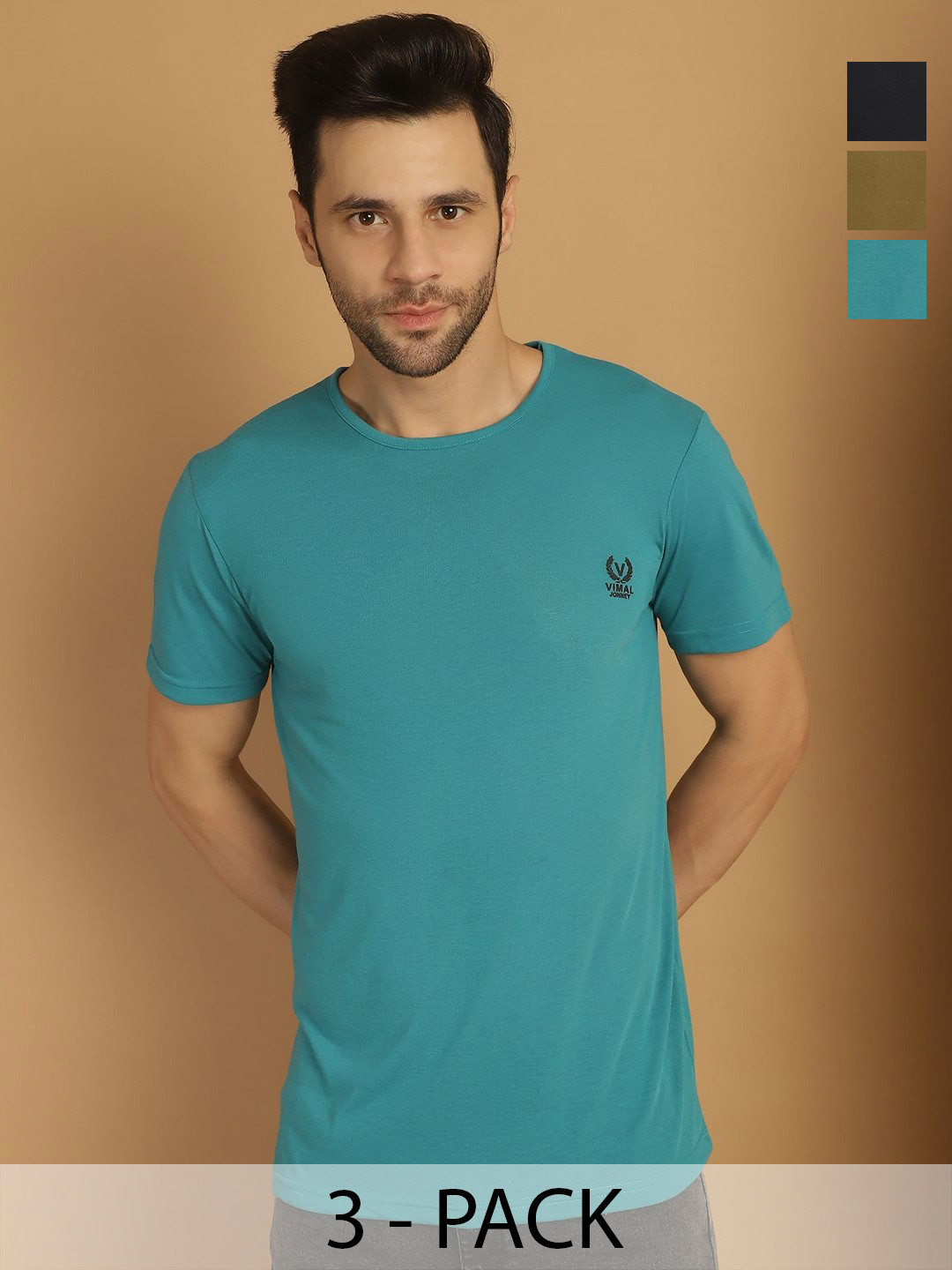 

VIMAL JONNEY Men 3 Pockets T-shirt, Multi