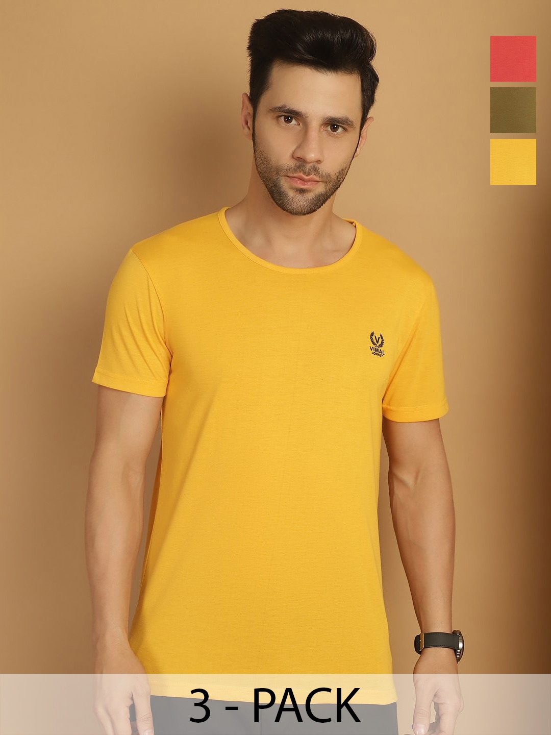 

VIMAL JONNEY Men 3 Pockets T-shirt, Multi