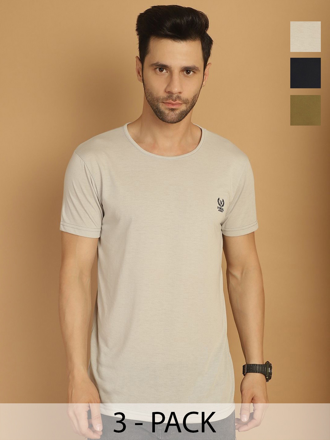 

VIMAL JONNEY Men 3 Pockets T-shirt, Multi