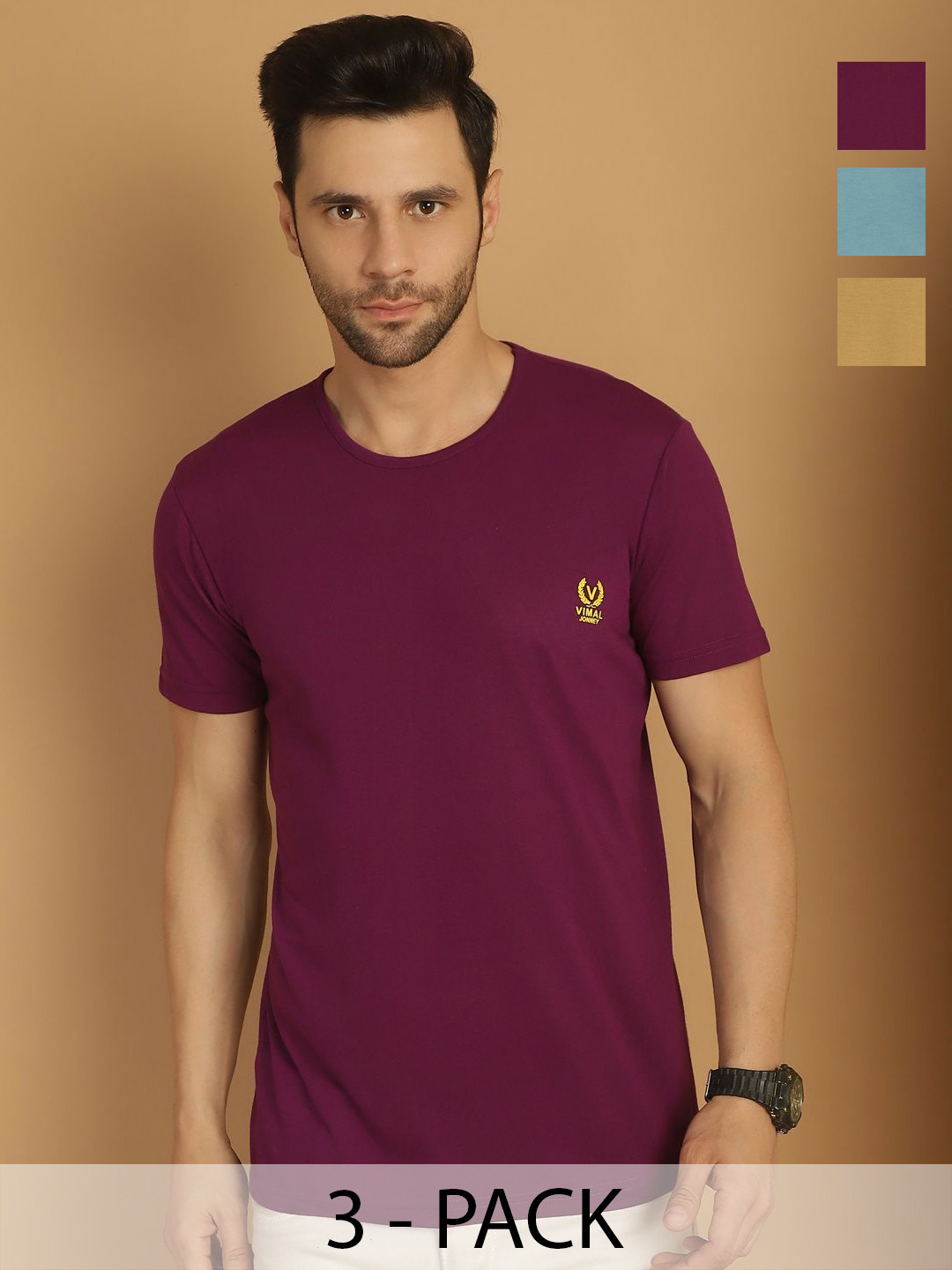 

VIMAL JONNEY Men 3 Pockets T-shirt, Multi