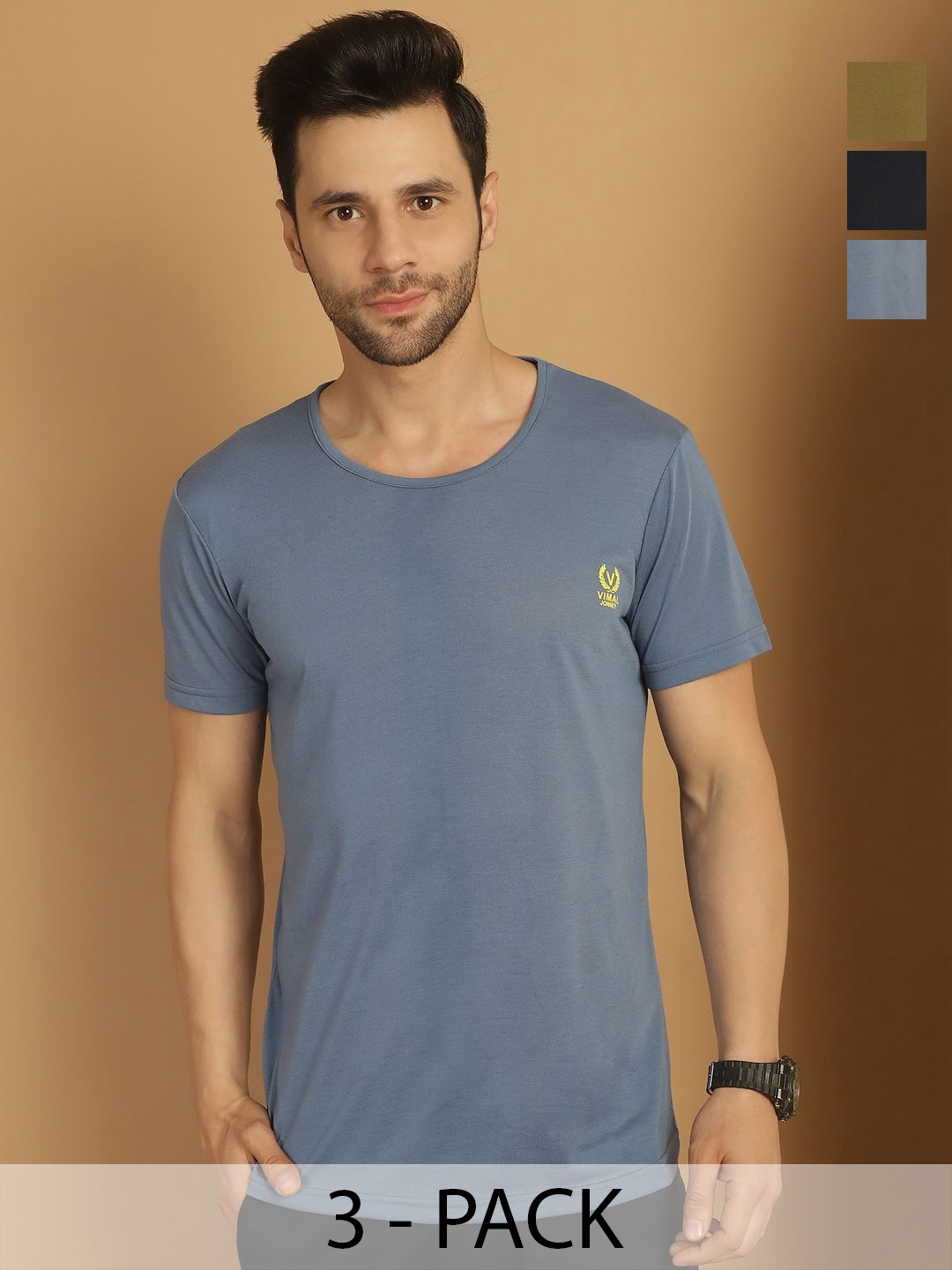 

VIMAL JONNEY Men 3 Pockets T-shirt, Multi