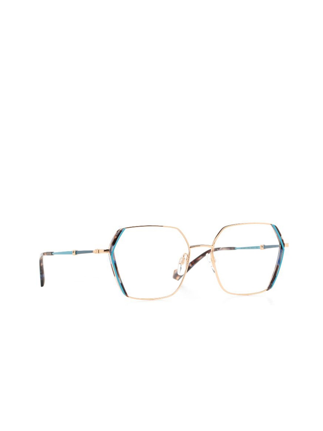 Ana Hickmann Women Full Rim Oversized Frames, Gold