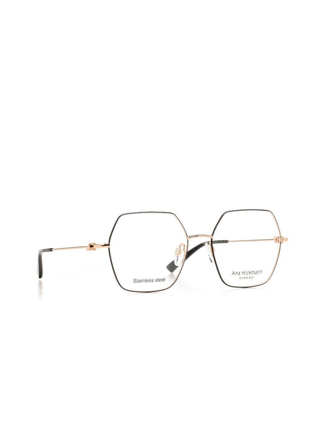 

Ana Hickmann Women Full Rim Oversized Frames, Gold