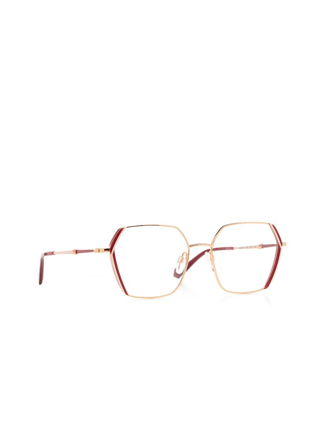 

Ana Hickmann Women Full Rim Oversized Frames, Gold