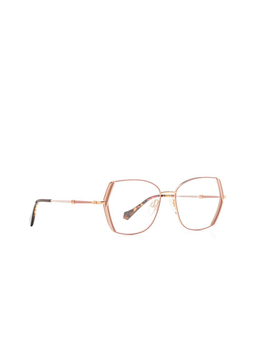 Ana Hickmann Women Full Rim Oversized Frames, Gold