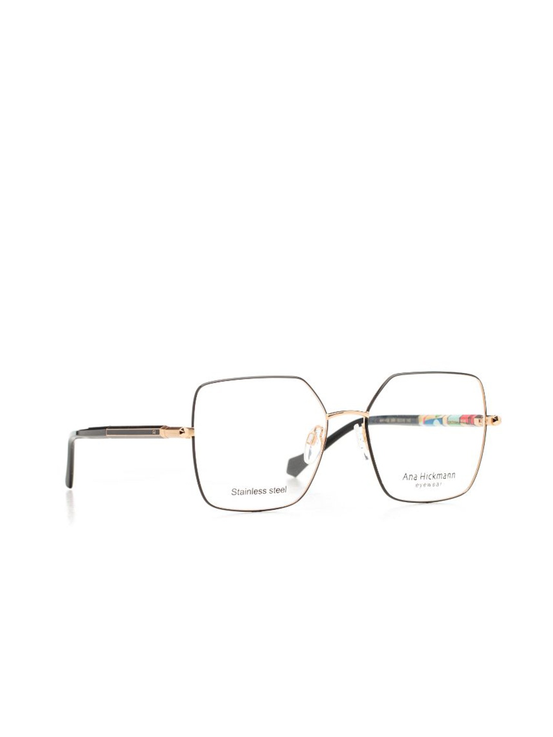 

Ana Hickmann Women Full Rim Oversized Frames, Gold