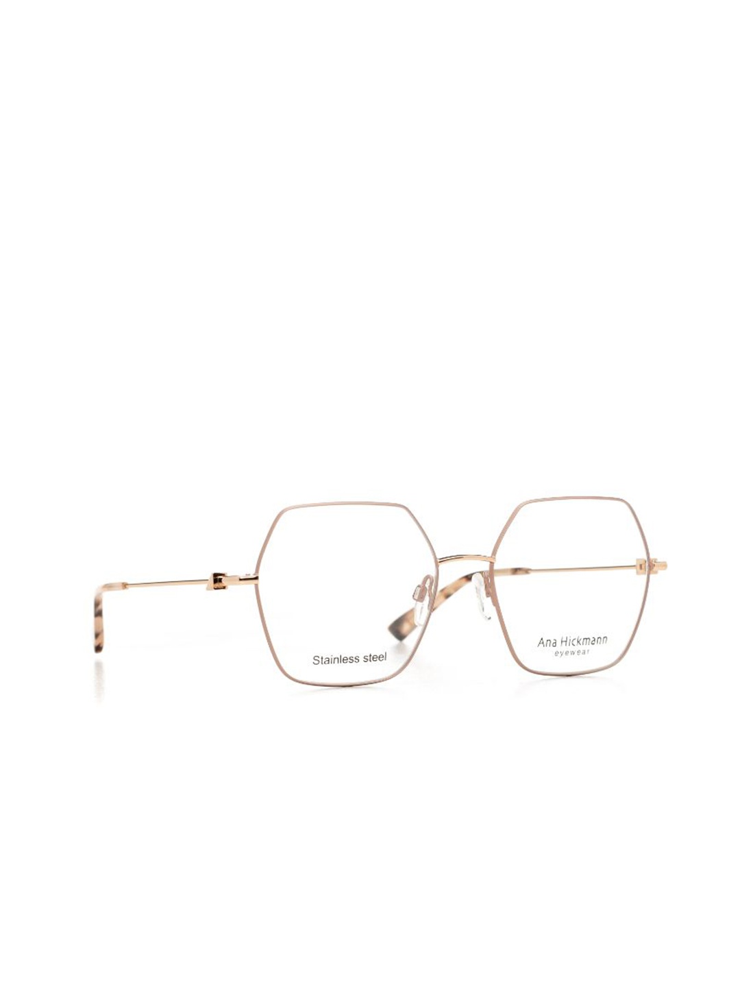 

Ana Hickmann Women Full Rim Oversized Frames, Gold