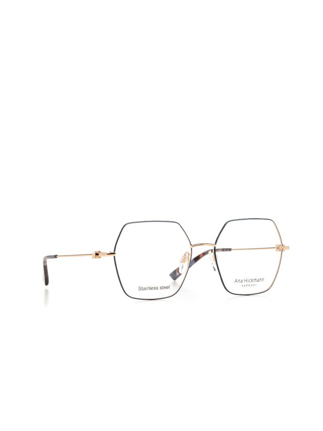 

Ana Hickmann Women Tortoise Shell Full Rim Oversized Frames, Gold