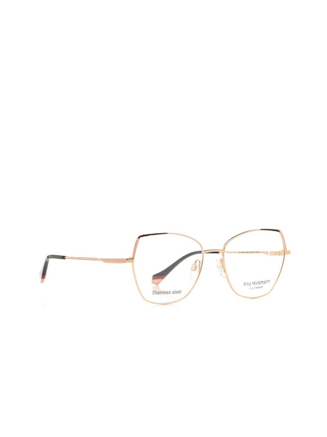 

Ana Hickmann Women Full Rim Oversized Frames, Gold