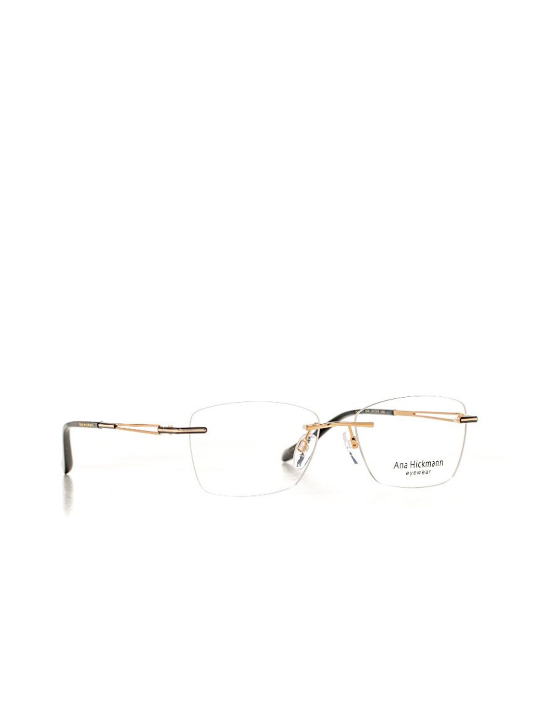

Ana Hickmann Women Rimless Oversized Frames, Gold