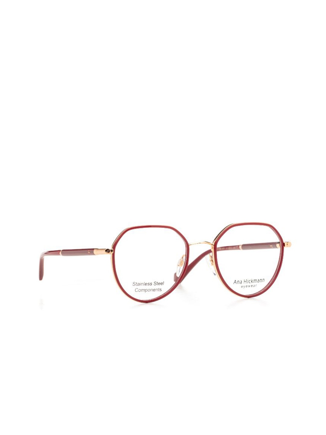 Ana Hickmann Women Full Rim Oversized Frames, Red