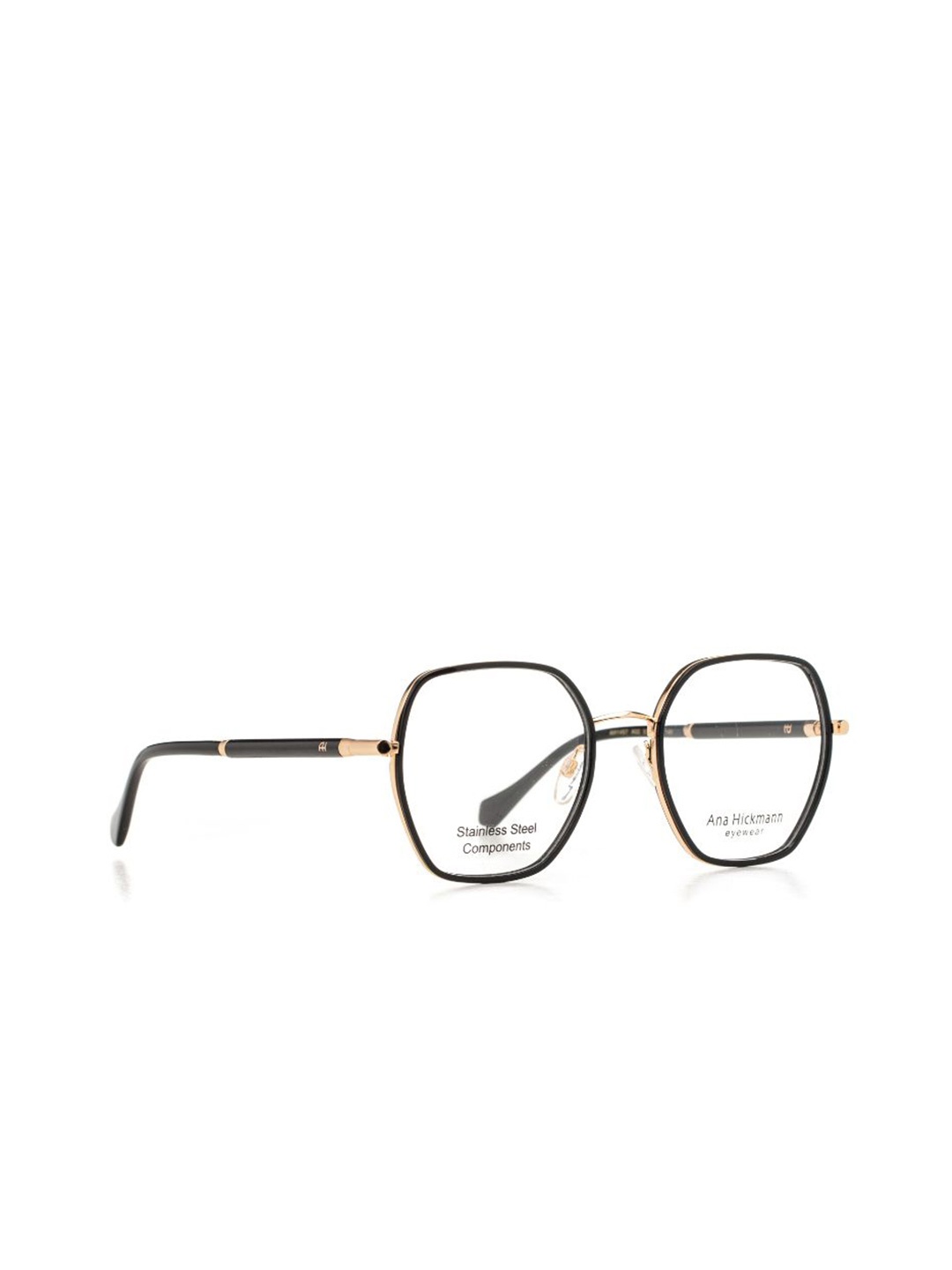 

Ana Hickmann Women Full Rim Oversized Frames, Black