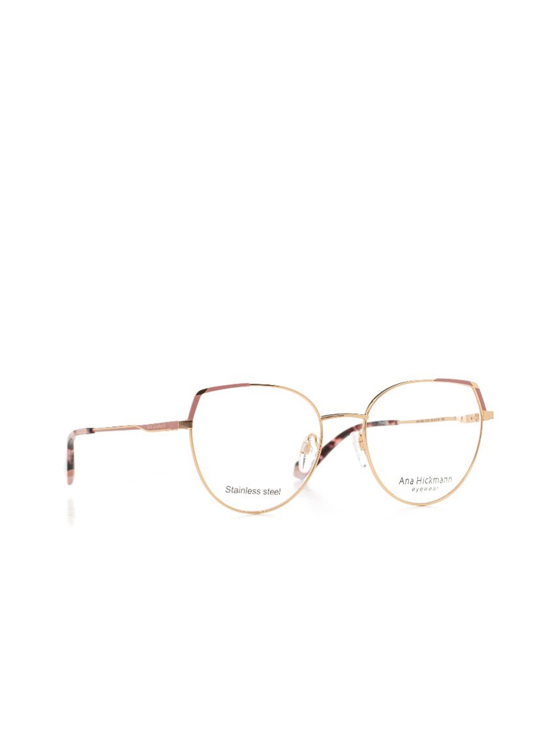 

Ana Hickmann Women Full Rim Oversized Frames, Gold