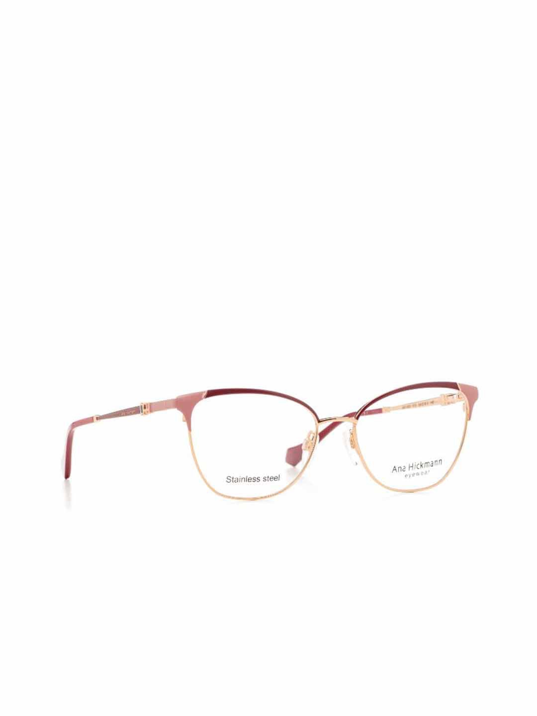 

Ana Hickmann Women Full Rim Cateye Frames, Gold