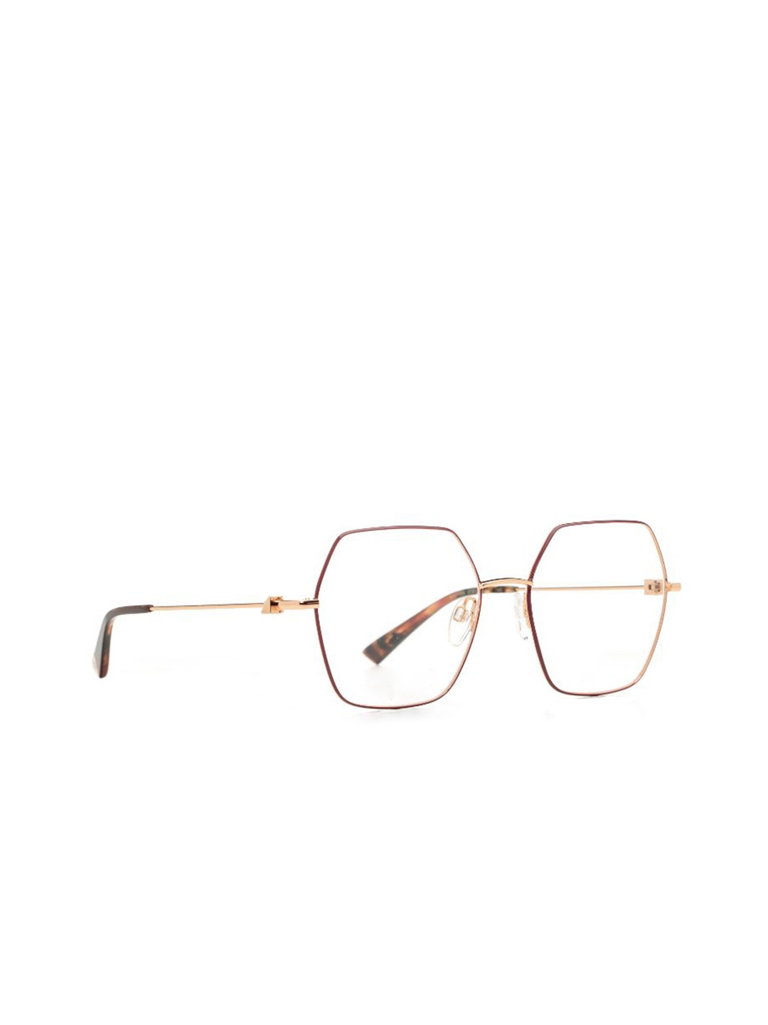 

Ana Hickmann Women Full Rim Oversized Frames, Gold