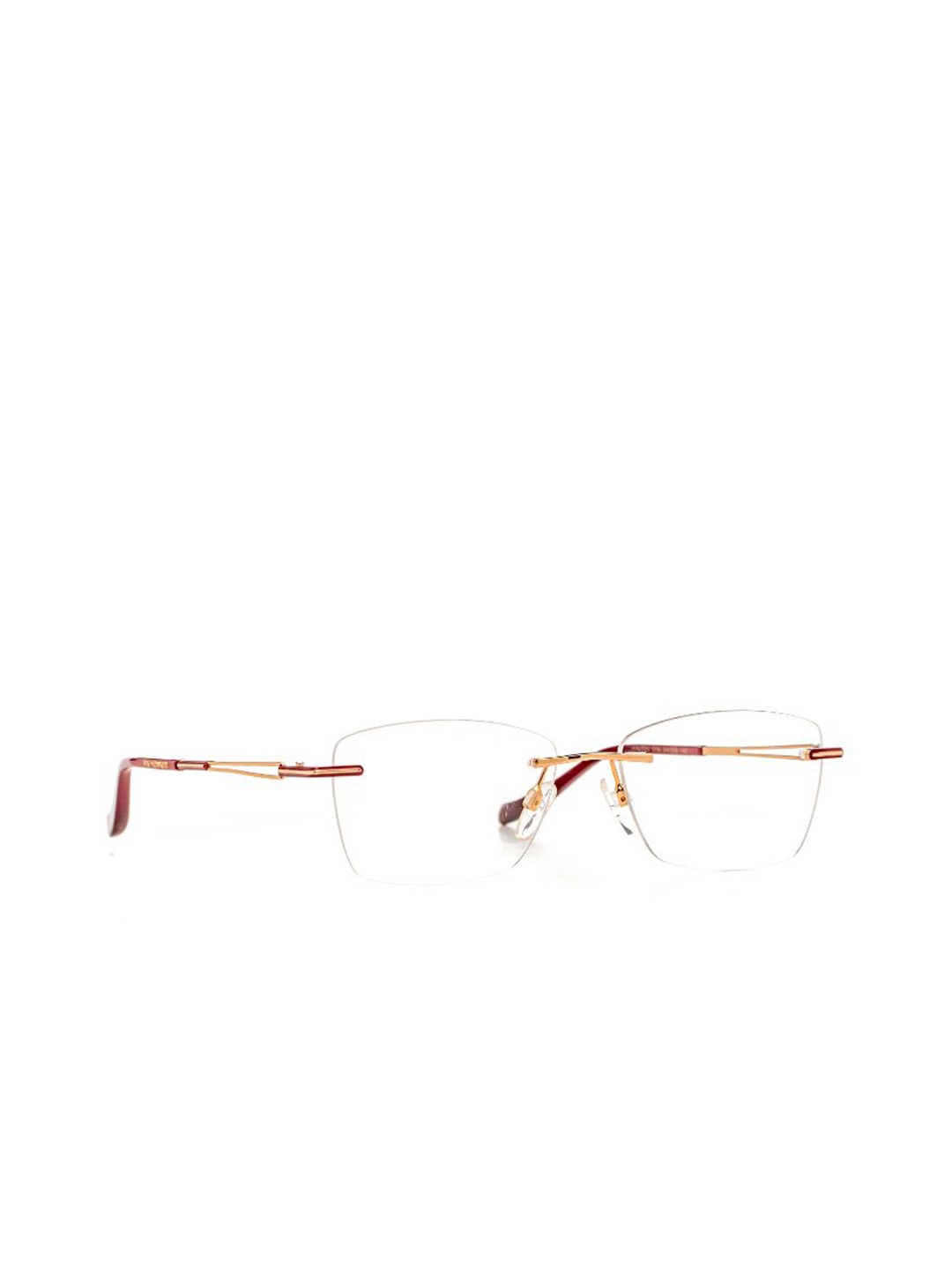 

Ana Hickmann Women Rimless Rectangle Frames, Gold