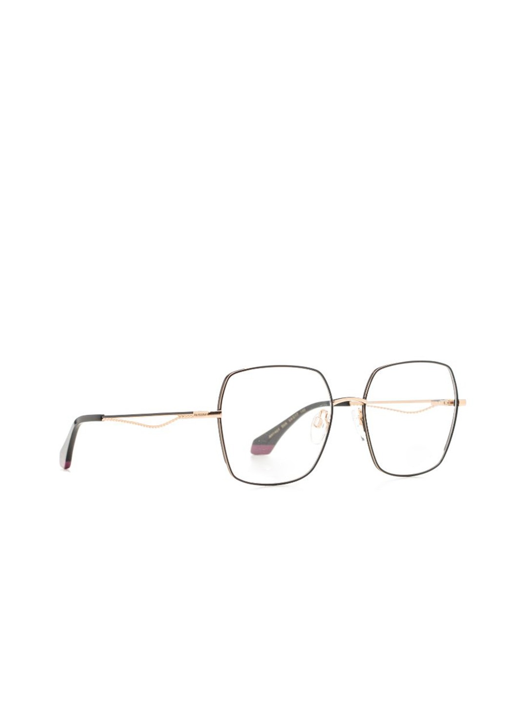 

Ana Hickmann Women Full Rim Oversized Frames, Gold