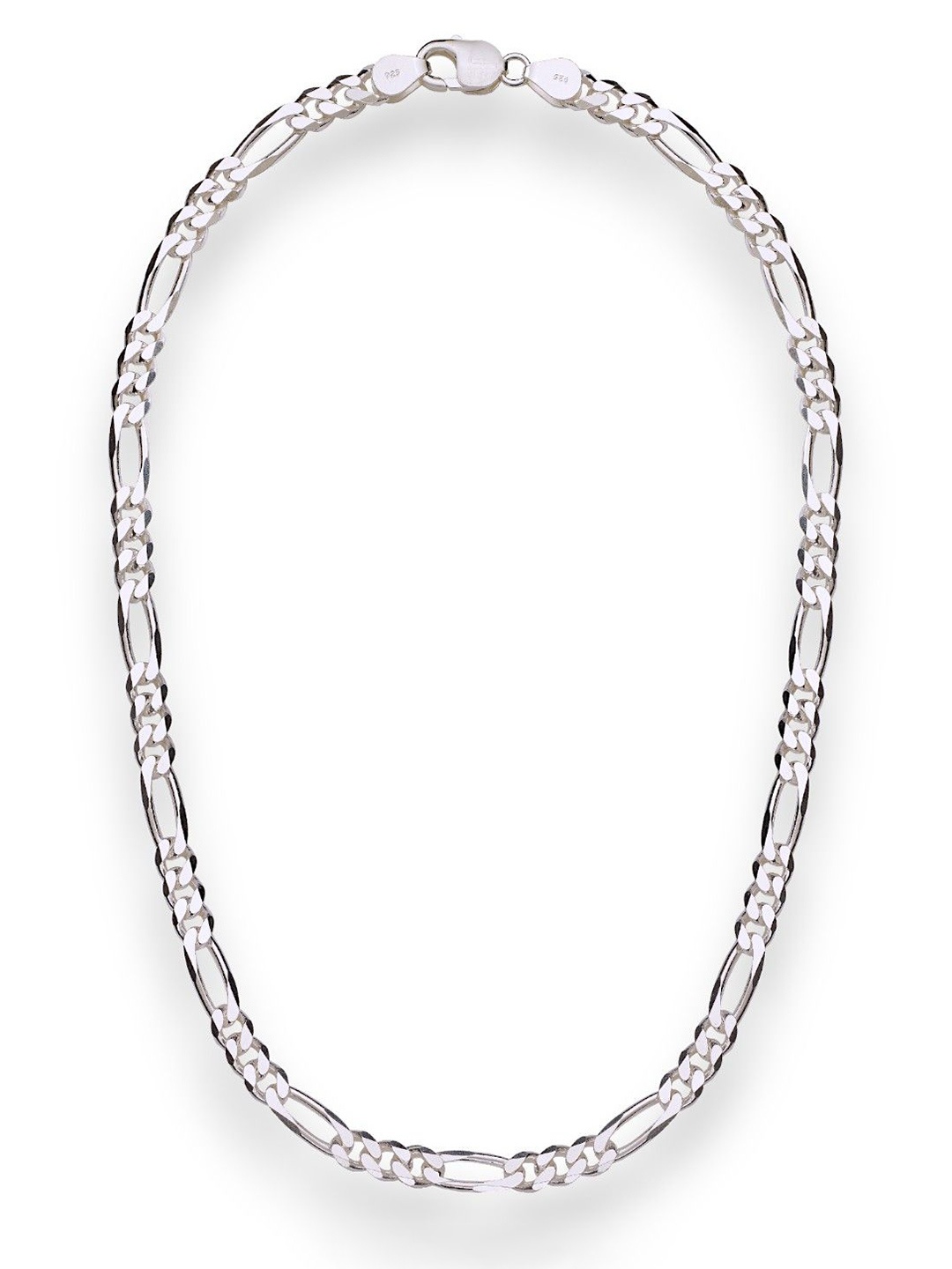 

Taraash Men 925 Sterling Silver Pure Figaro Chain