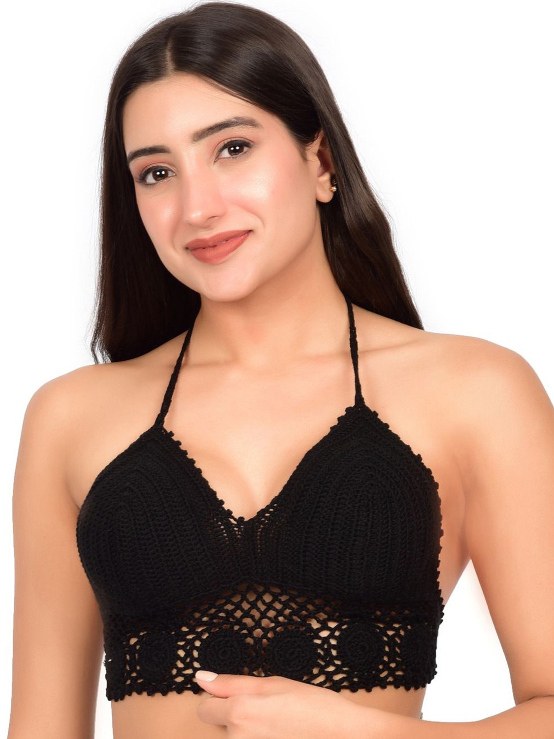 

bare dezire Women Full Coverage Lightly Padded Bralette Bra, Black