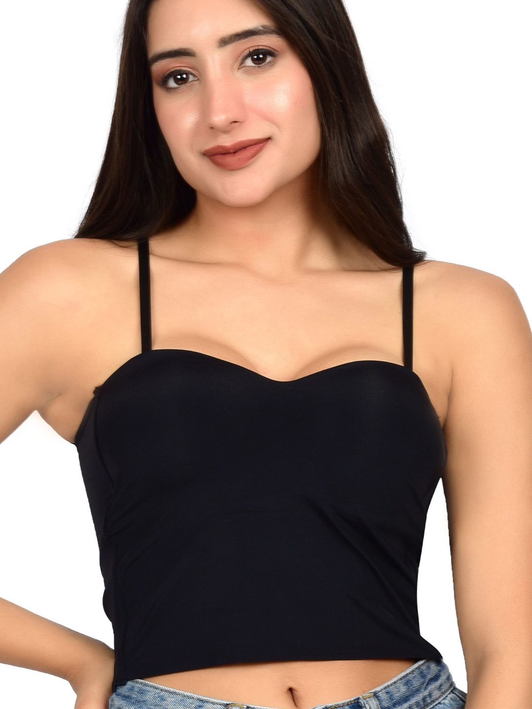 

bare dezire Bra Camisole Full Coverage Lightly Padded, Black