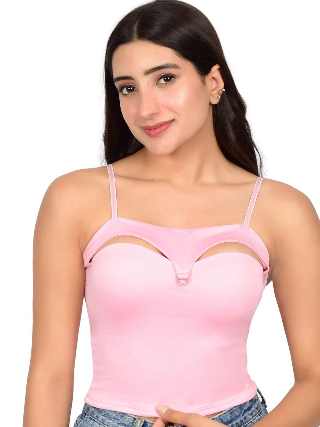 

bare dezire Women Camisole Bra Full Coverage Underwired Lightly Padded, Pink
