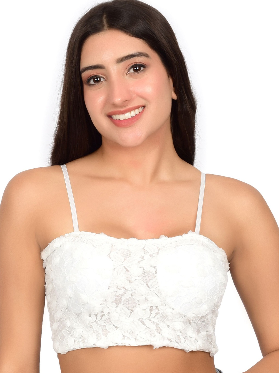 

bare dezire Self Design Full Coverage Lightly Padded Bra, White