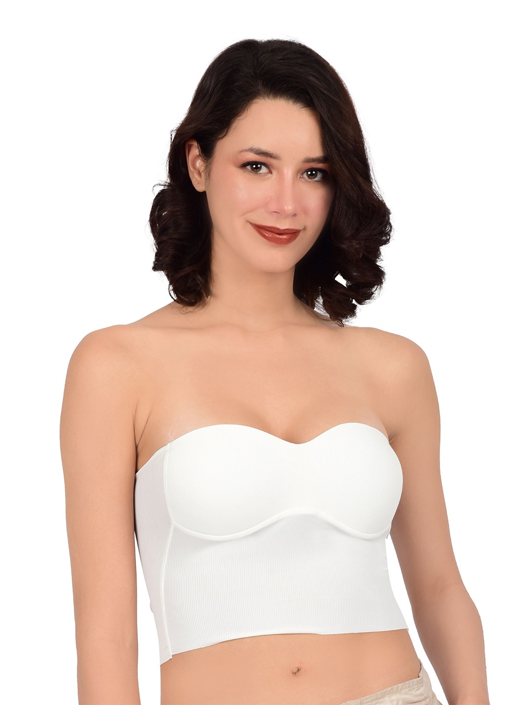 

bare dezire Full Coverage Lightly Padded Bralette Bra, White