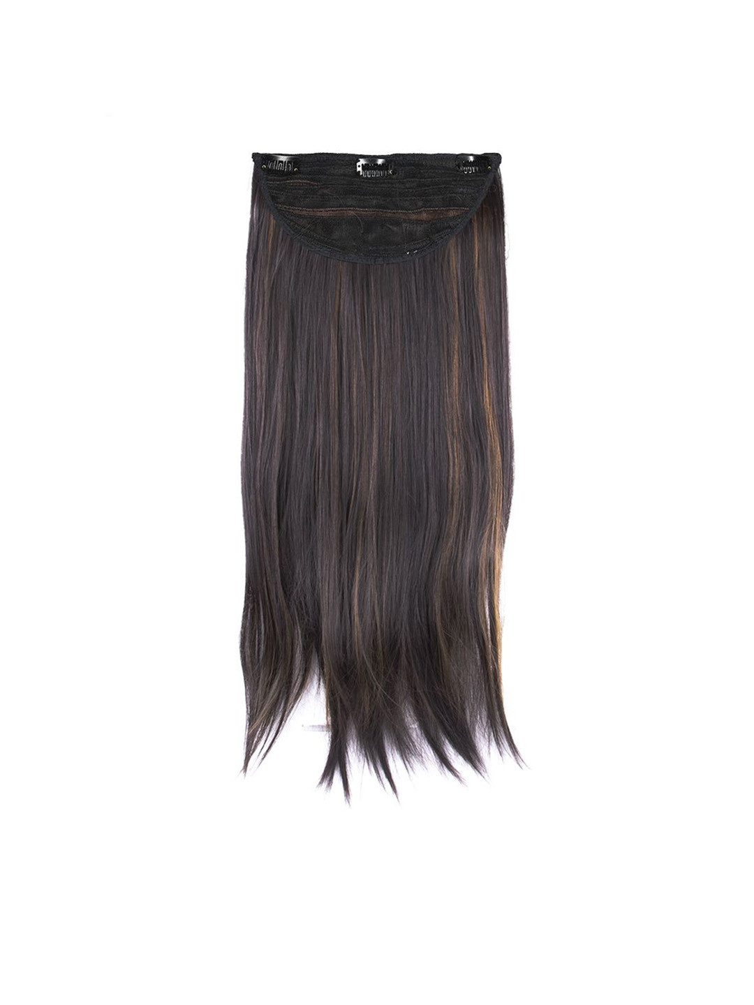 

Streak Street Clip In Straight Hair Extension - 24 Inch - Dark Brown, Gold