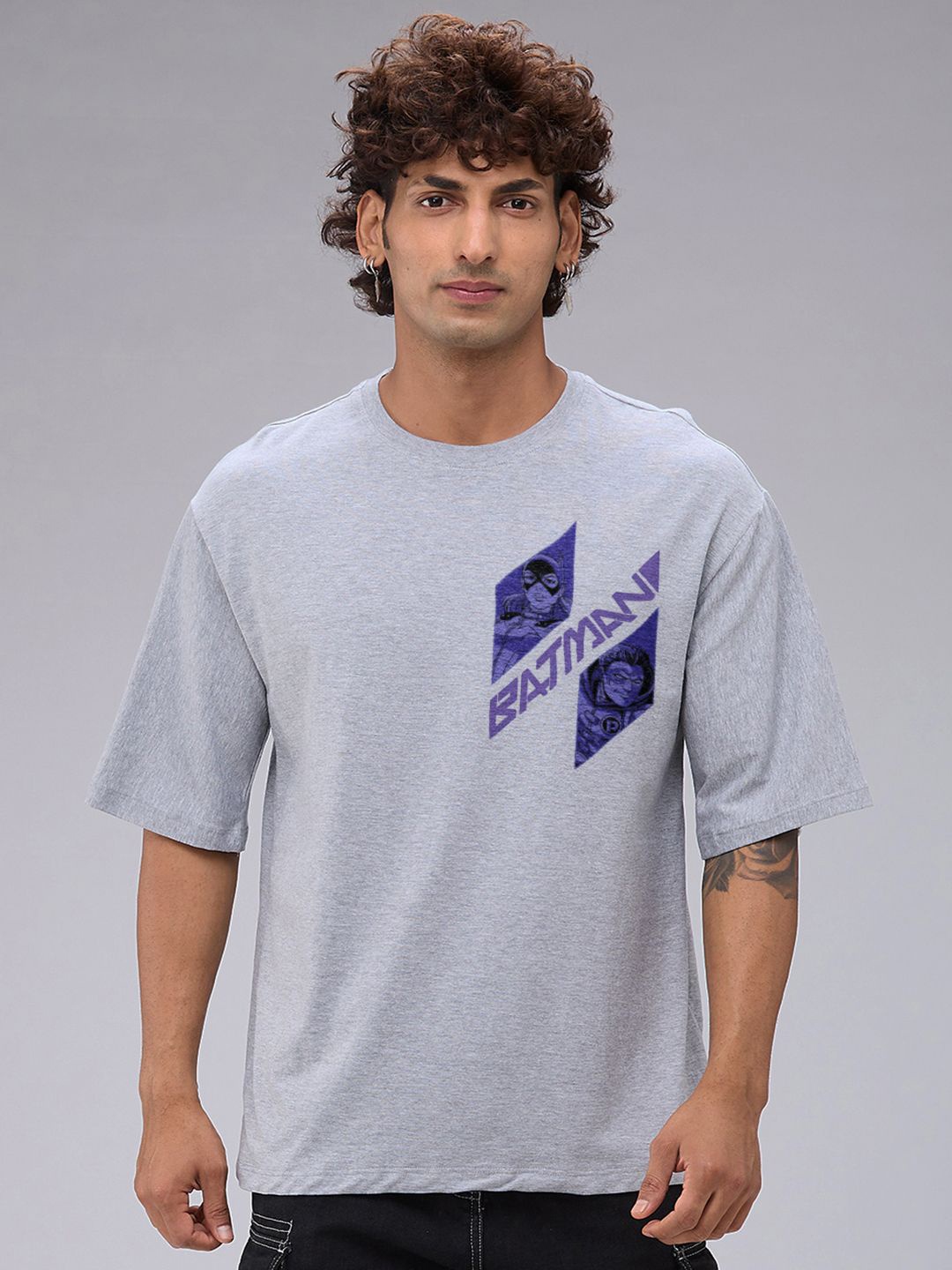 

Kook N Keech Batman Men Printed Raw Edge T-shirt, Black