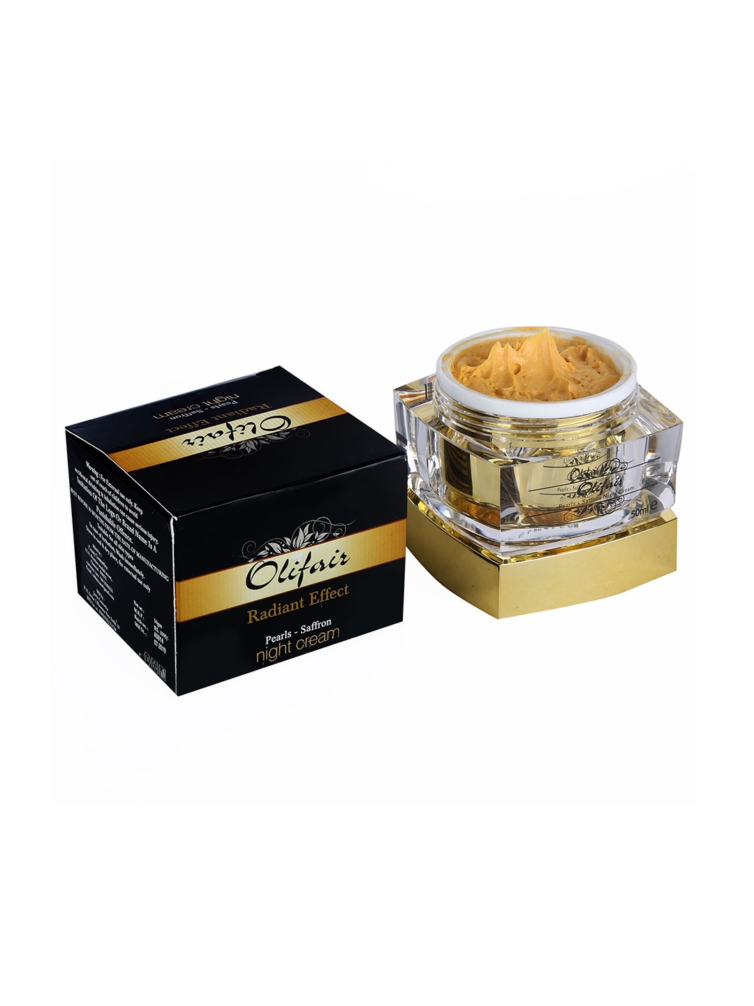 

Olifair Radiant Effect Pearl & Saffron Night Cream - 50ml, Gold