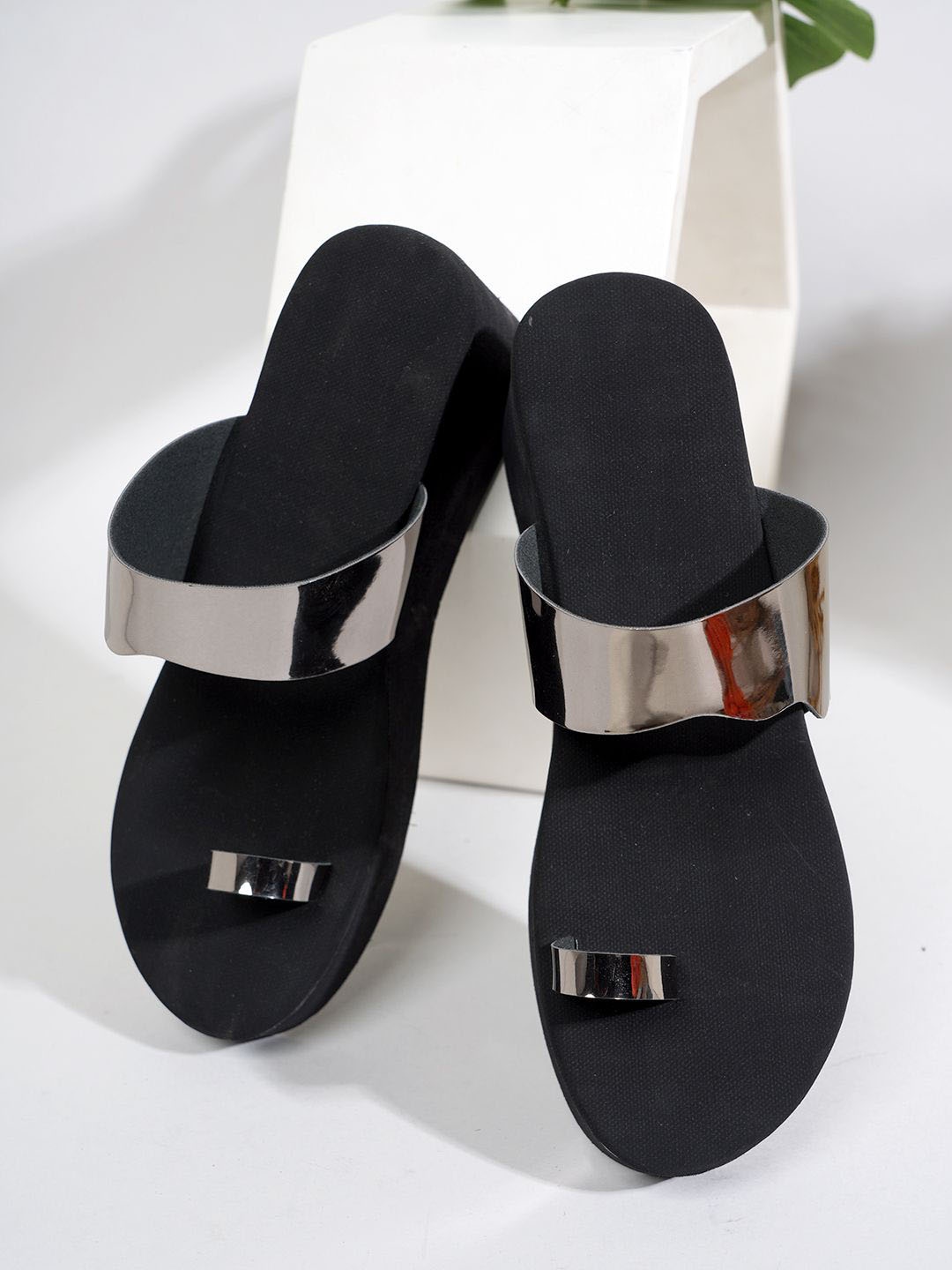 

SAPATOS Women Wedge Sandals, Silver