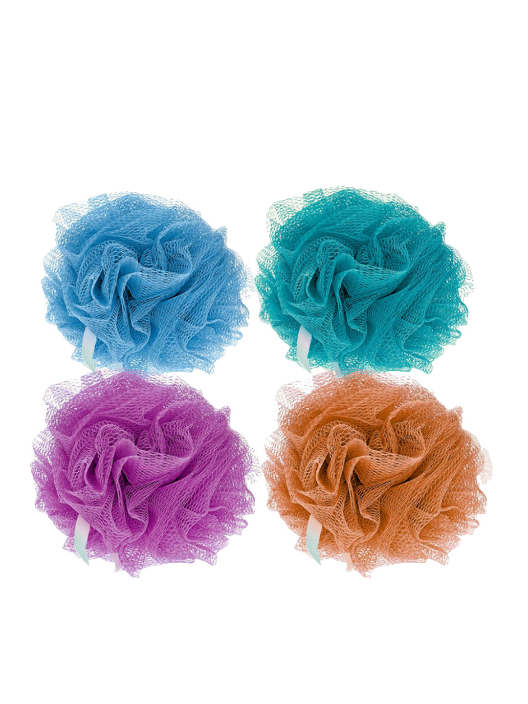 

CareDone Set Of 4 Large Bath Loofah Sponge Scrubber Exfoliator, Blue