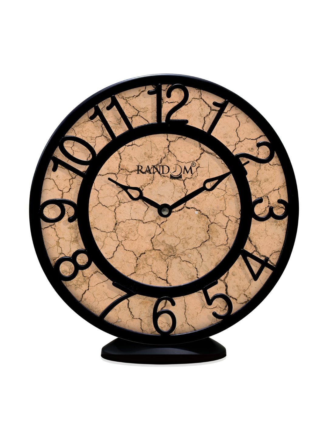 

RANDOM Black & Brown Printed Digital Traditional Wall Clock