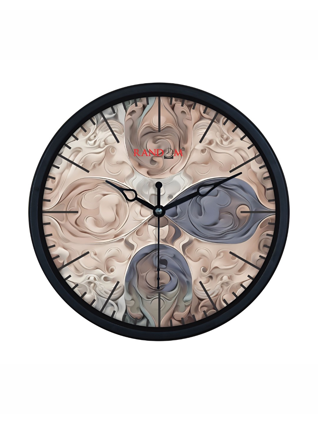 

RANDOM Grey & Cream-Coloured Printed Analogue Contemporary Wall Clock