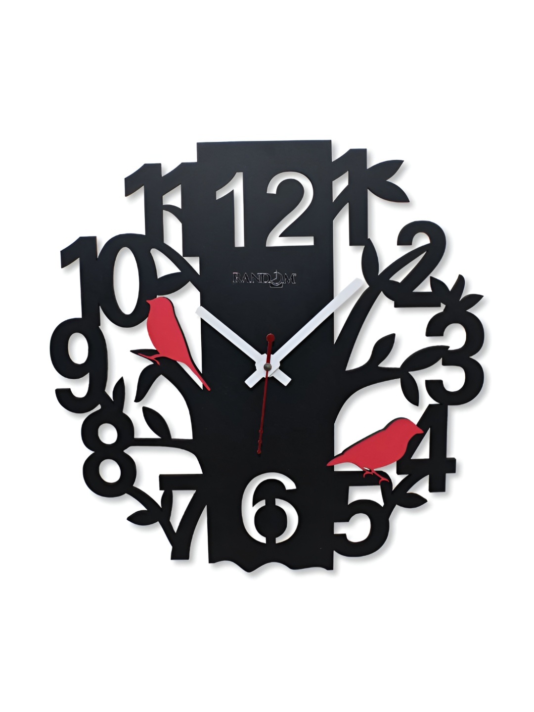 

RANDOM Black & Red Printed Digital Contemporary Wall Clock