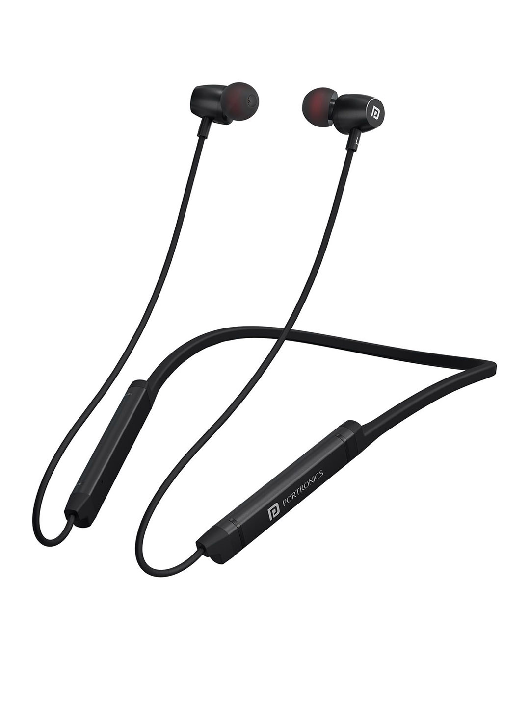

Portronics Over Ear Wireless Bluetooth Neckband With Mic, Black
