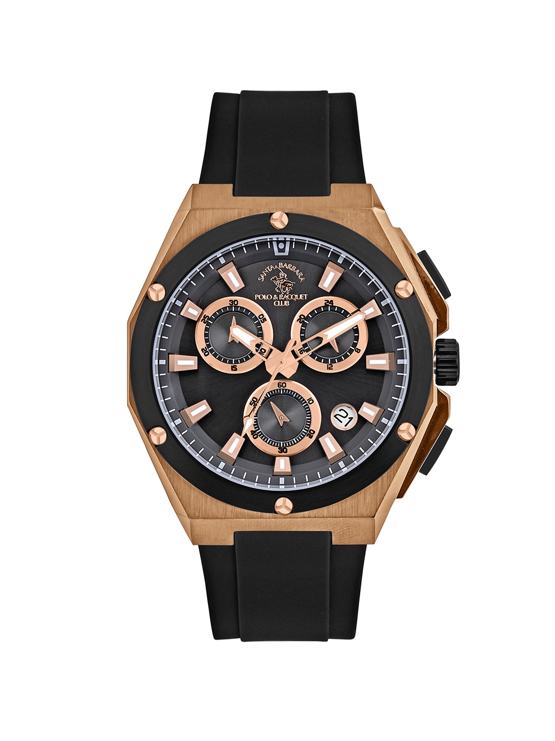 

SANTA BARBARA POLO & RACQUET CLUB Men Black Dial Quartz Watch SB.1.10578-5