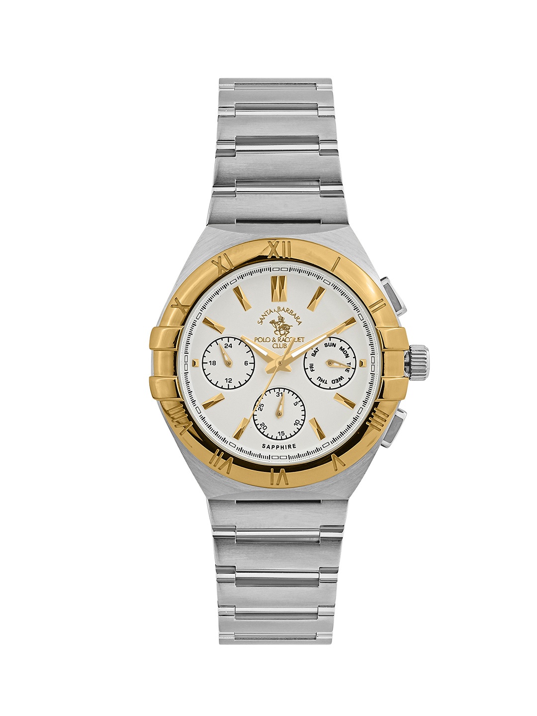 

SANTA BARBARA POLO & RACQUET CLUB Men Sliver Dial Quartz Watch SB.1.10548-3, Silver