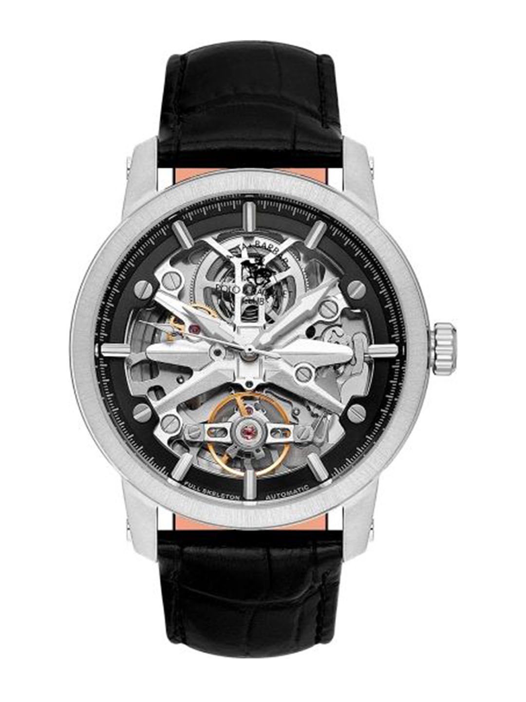 

SANTA BARBARA POLO & RACQUET CLUB Men Automatic Skeleton Watch SB.1.10564-2, Black