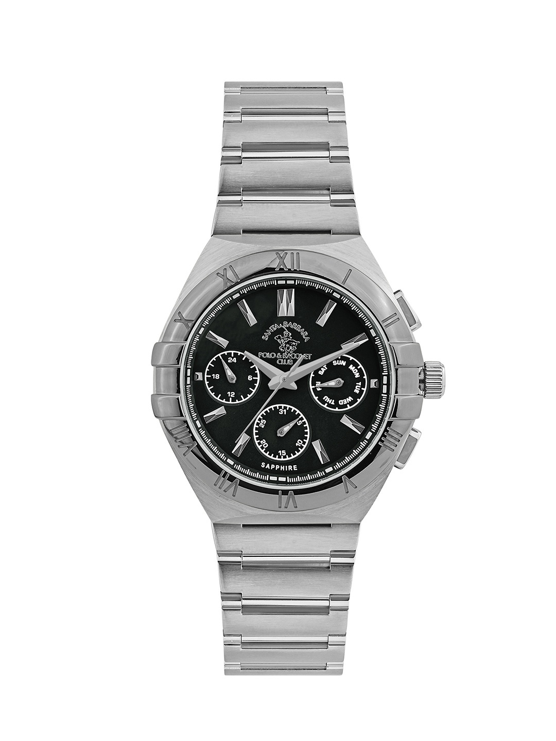 

SANTA BARBARA POLO & RACQUET CLUB Men Round Dial Quartz Watch SB.1.10548-1, Silver