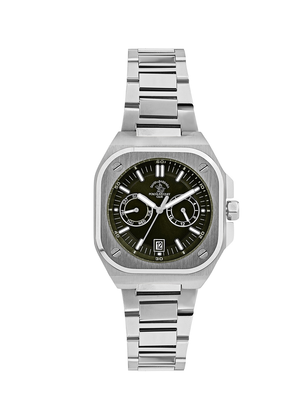 

SANTA BARBARA POLO & RACQUET CLUB Men Black Dial Quartz Watch SB.1.10576-3, Silver