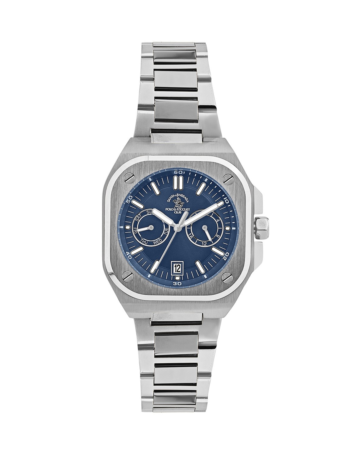 

SANTA BARBARA POLO & RACQUET CLUB Men Blue Dial Quartz Watch SB.1.10576-2, Silver