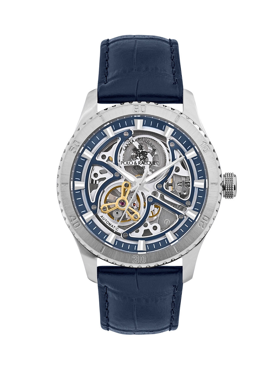 

SANTA BARBARA POLO & RACQUET CLUB Men Round Dial Automatic Watch SB.1.10573-2, Blue