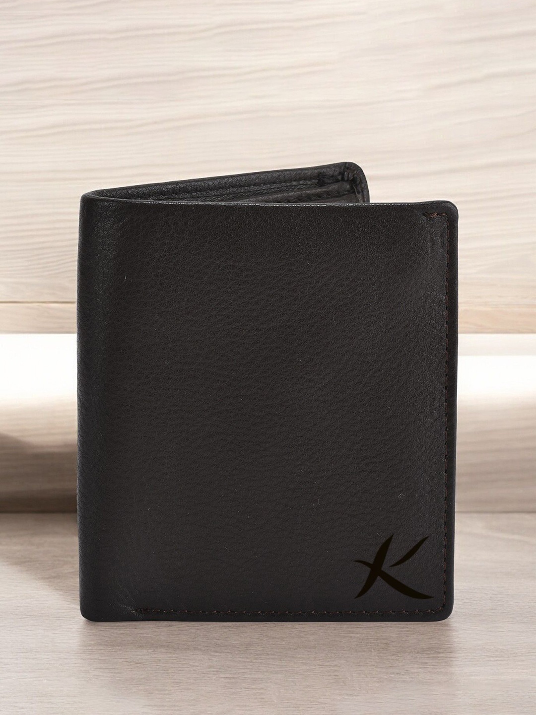 

Kastner Men Leather Two Fold Wallet, Black