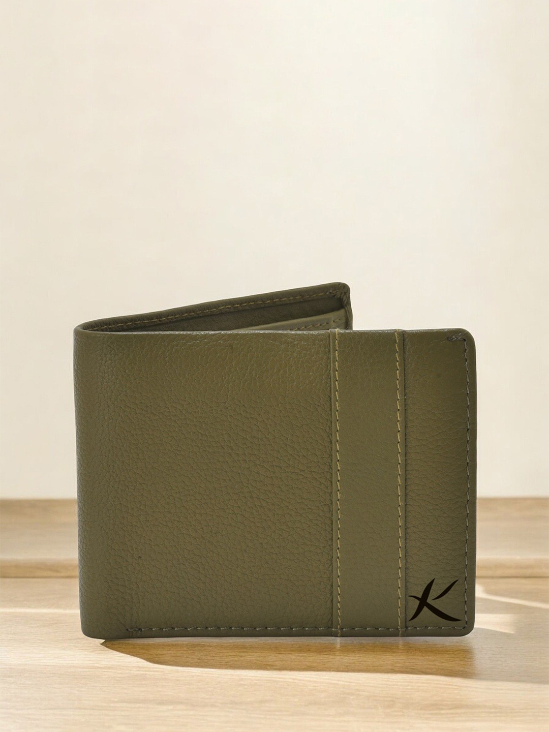 

Kastner Men Leather Two Fold Wallet, Green