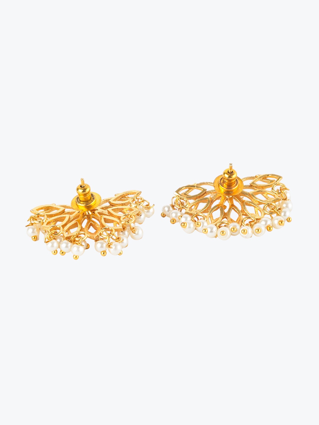 

Totapari Gold-Plated Pearl Lotus Mist Studs