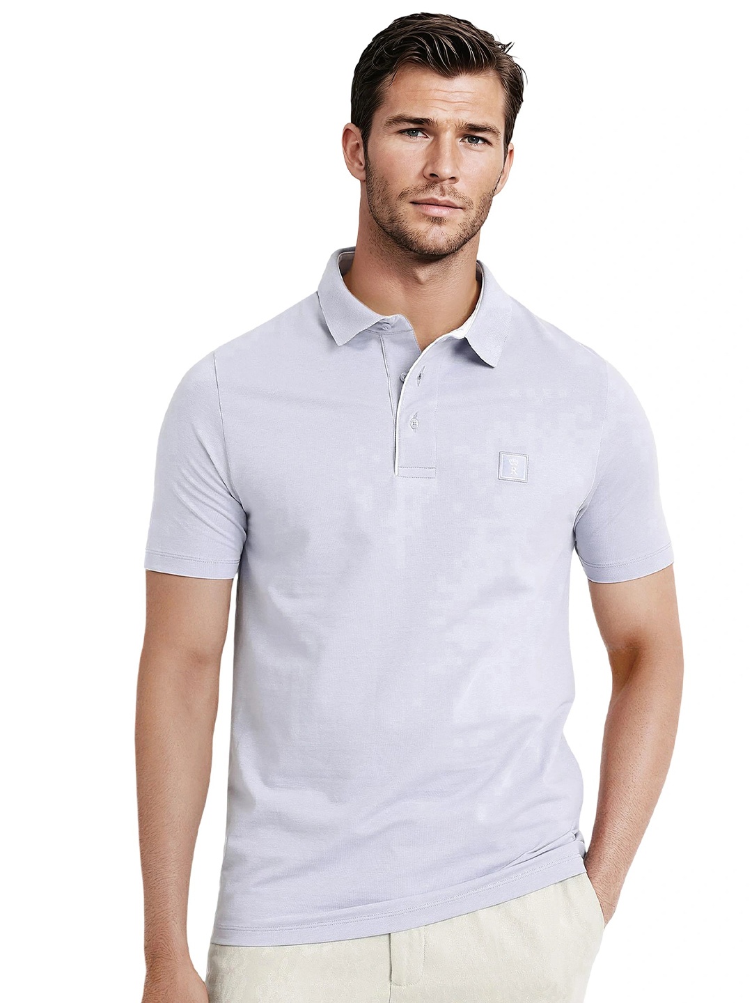 

RARE RABBIT Men Pockets T-shirt, Purple
